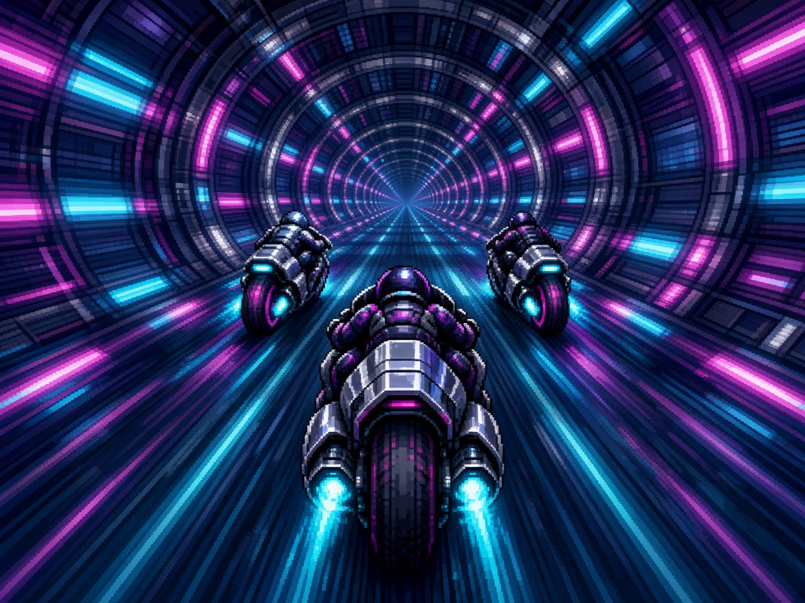 16-bit night race screen